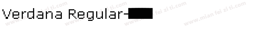 Verdana Regular字体转换